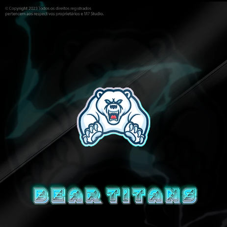 Bear Titans animal mascot logo