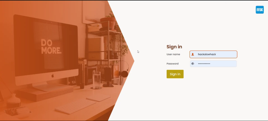 Greenback system developed in Mendix - Sign in